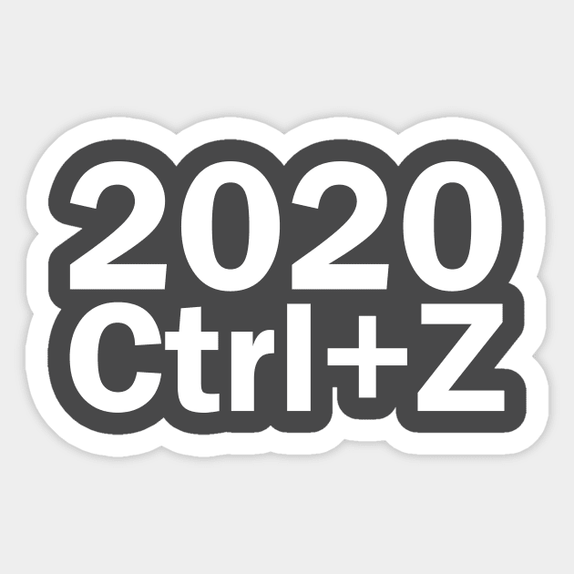 2020 Ctrl+z Sticker by WAADESIGN